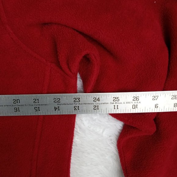 SC Columbia Mens Jacket Fleece Red Embroidered Logo Full Zip Large - Picture 10 of 12